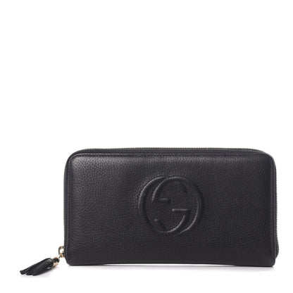 Gucci Calfskin Soho Zip Around Wallet Black 1 of 5