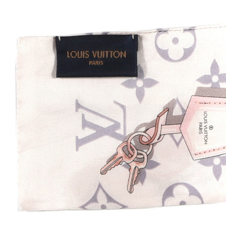 Louis Vuitton Silk Monogram Confidential Bandeau Light Pink 3 of 3