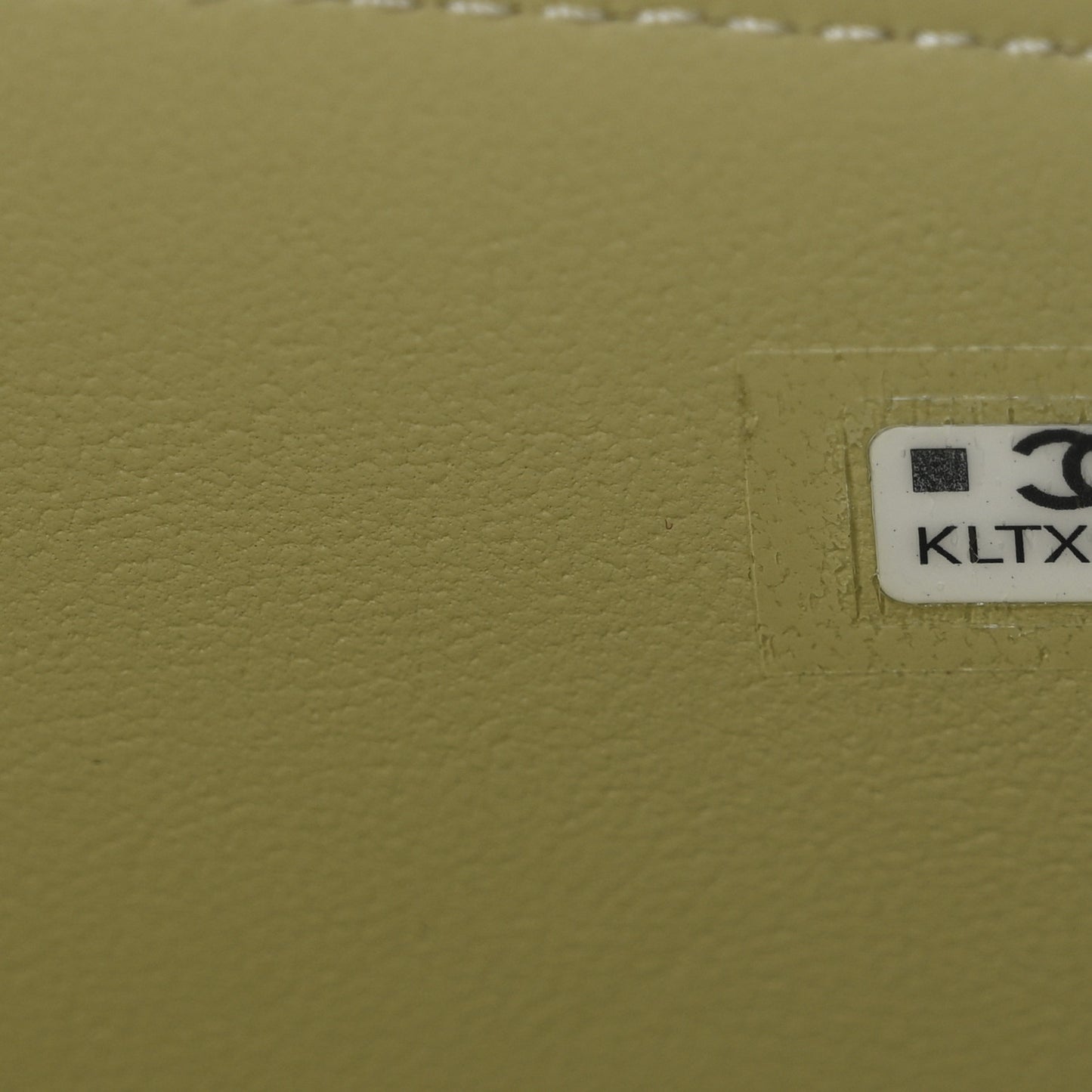 Lambskin Quilted Small Top Handle Vanity Case With Chain Light Green