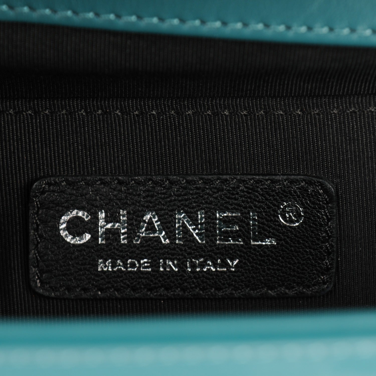 Chanel Patent Calfskin Quilted Medium Plexiglass Boy Flap Blue 6 of 9