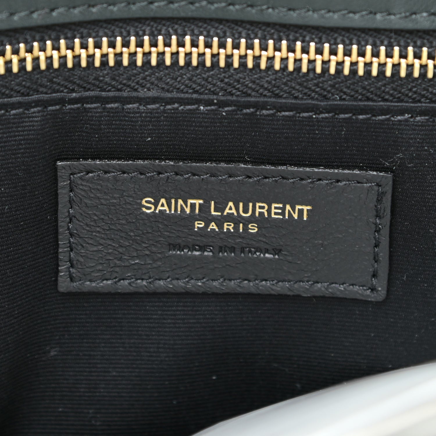 Saint Laurent Suede Monogram Medium Niki Chain Satchel Green 8 of 23