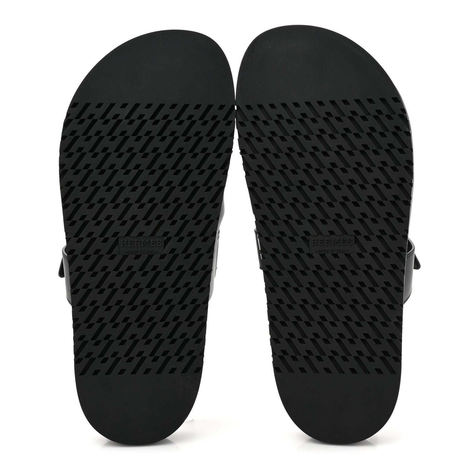 Hermes Calfskin Womens Chypre Sandals 38 Black 5 of 9
