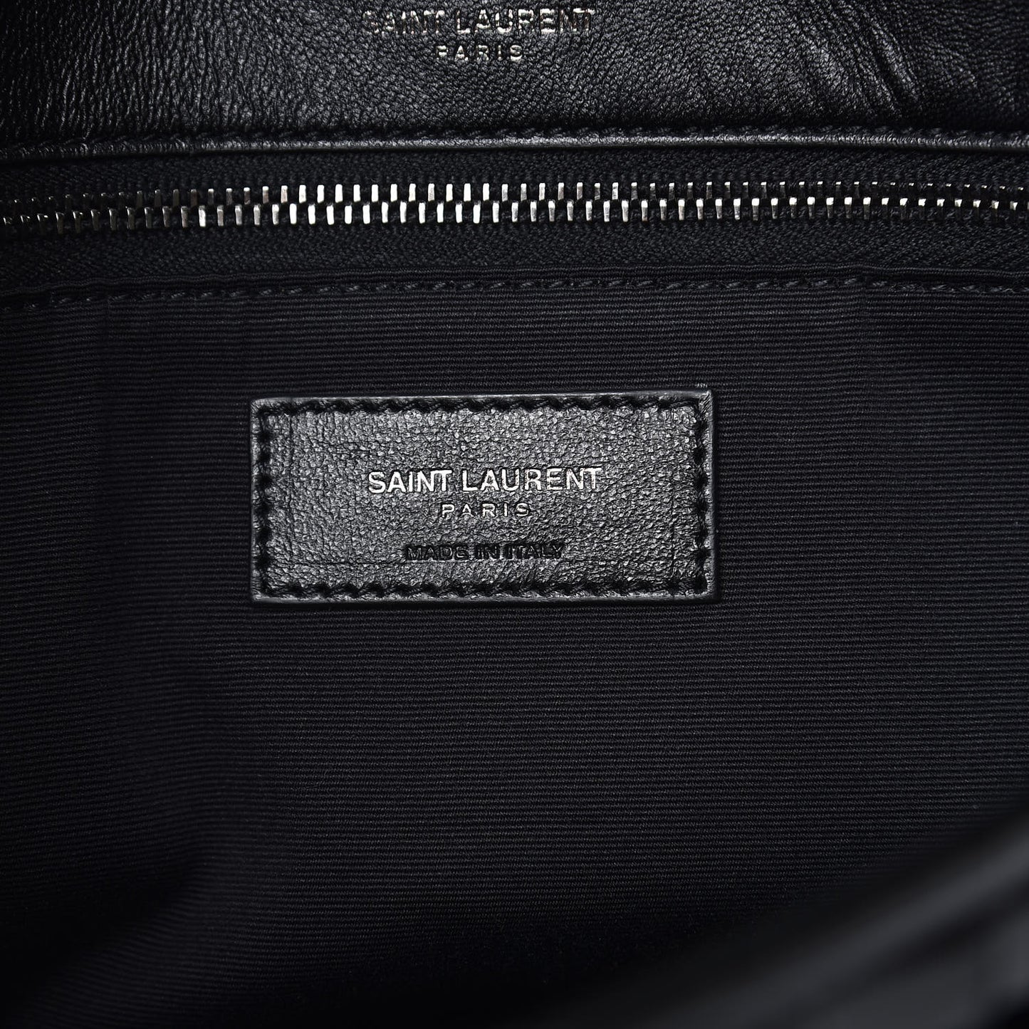 Patent Crocodile Embossed Lambskin Monogram Medium Niki Chain Satchel Black