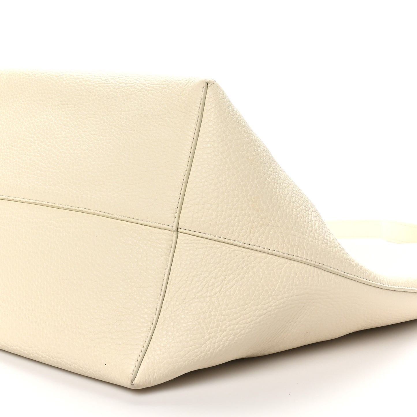 Grained Calfskin Large N/S Park Tote Ivory
