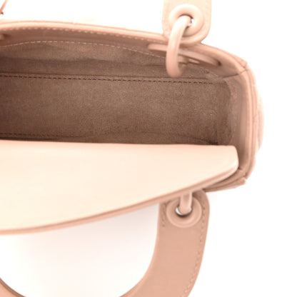 Christian Dior Ultra Matte Calfskin Cannage Mini Lady Dior Light Beige 5 of 10