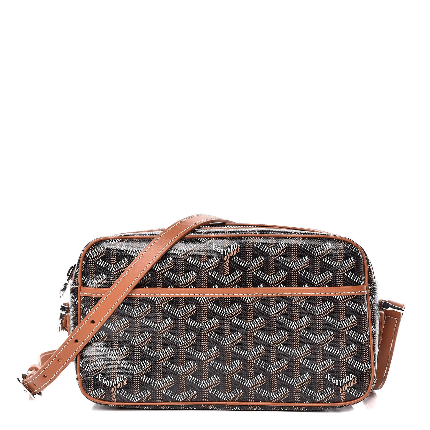 Goyardine Amacapvert Crossbody Bag Black Gold