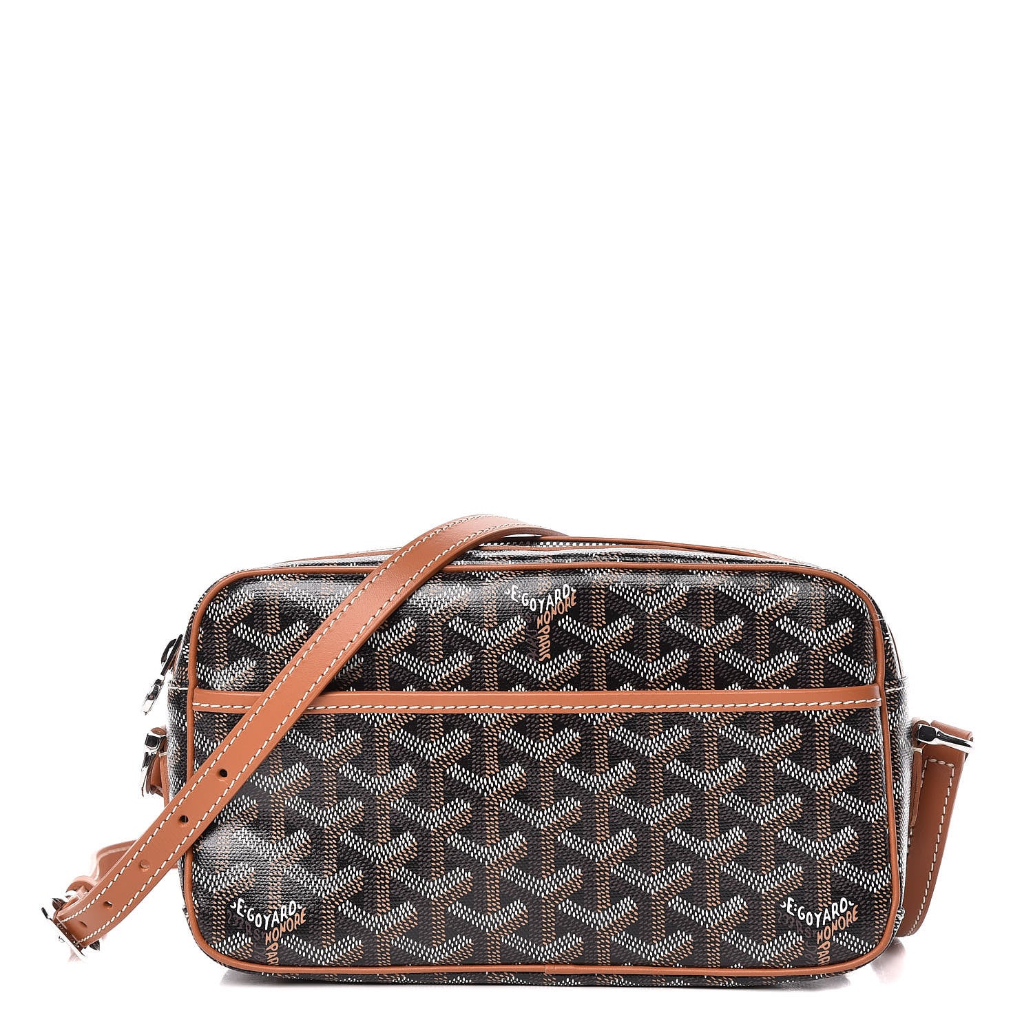 Goyard Goyardine Amacapvert Crossbody Bag Black Gold 1 of 11