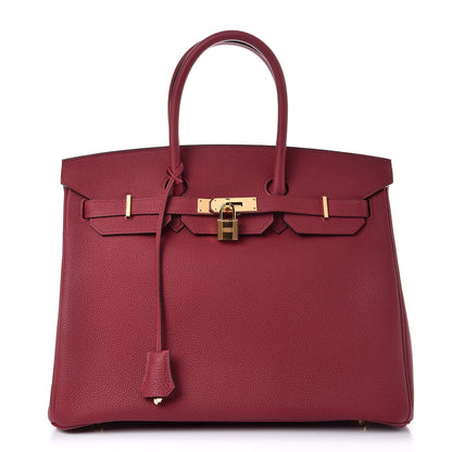 Hermes Togo Birkin 35 Rouge Grenat 1 of 38