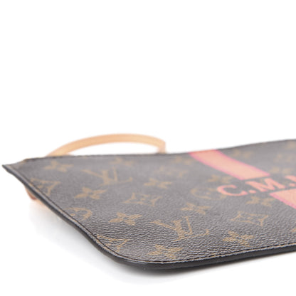 Louis Vuitton Monogram My LV Heritage Neverfull MM GM Pochette Moutarde Fuchsia 6 of 10