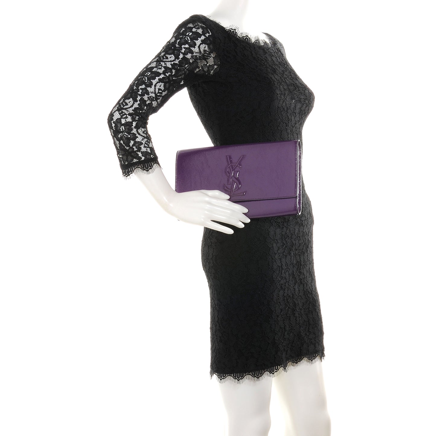 Patent Belle de Jour Clutch Purple