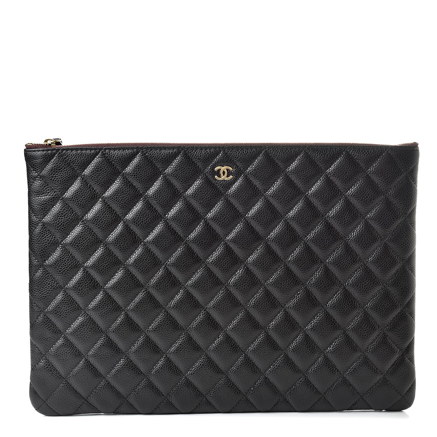 Chanel Caviar Quilted Large Cosmetic Case Black 1 of 8