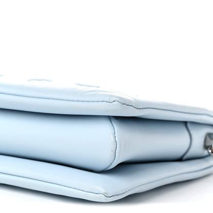 Louis Vuitton Lambskin Embossed Monogram Coussin PM Ice Blue 9 of 9