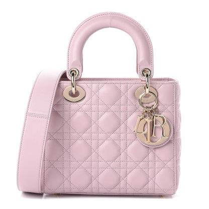 Christian Dior Lambskin Cannage Small Lady Dior Pink 1 of 12