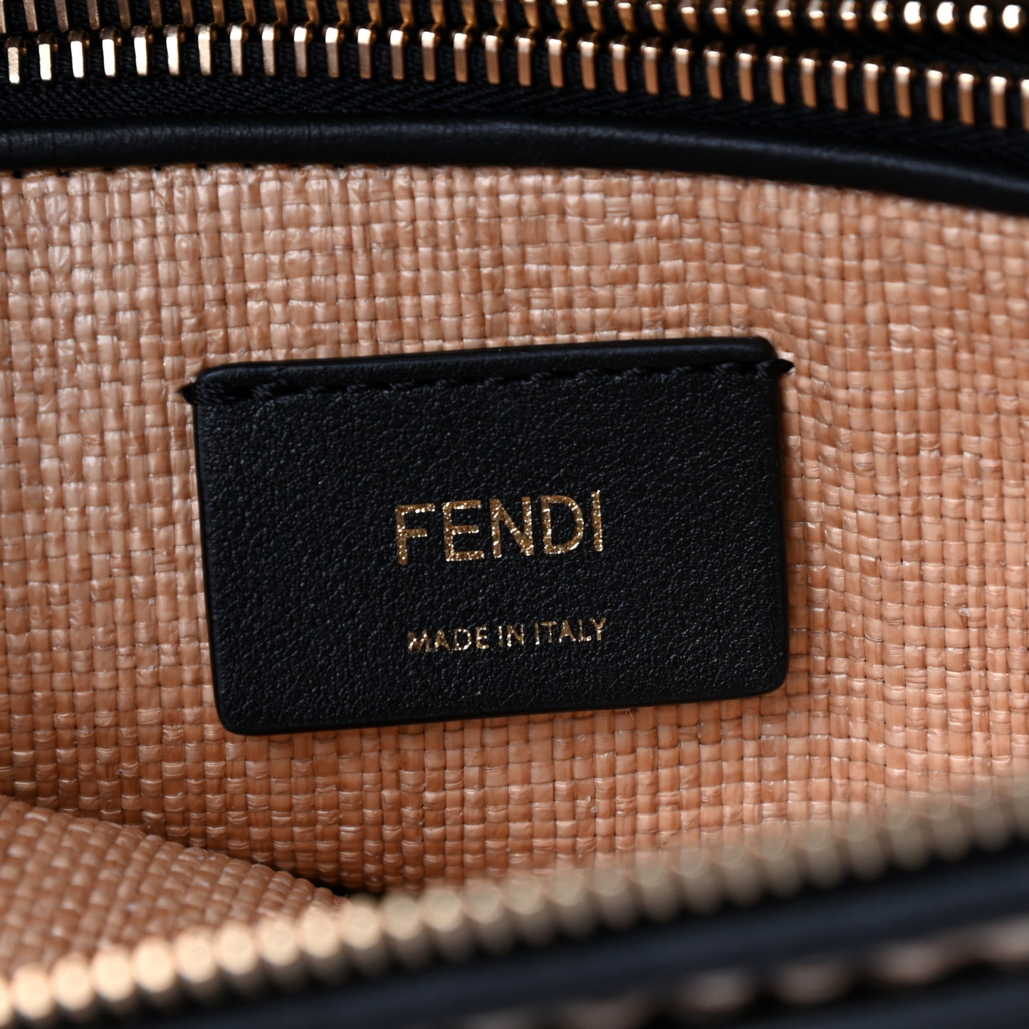 Straw Vitello King Logo Woven Medium By The Way Boston Bag Paglia Black