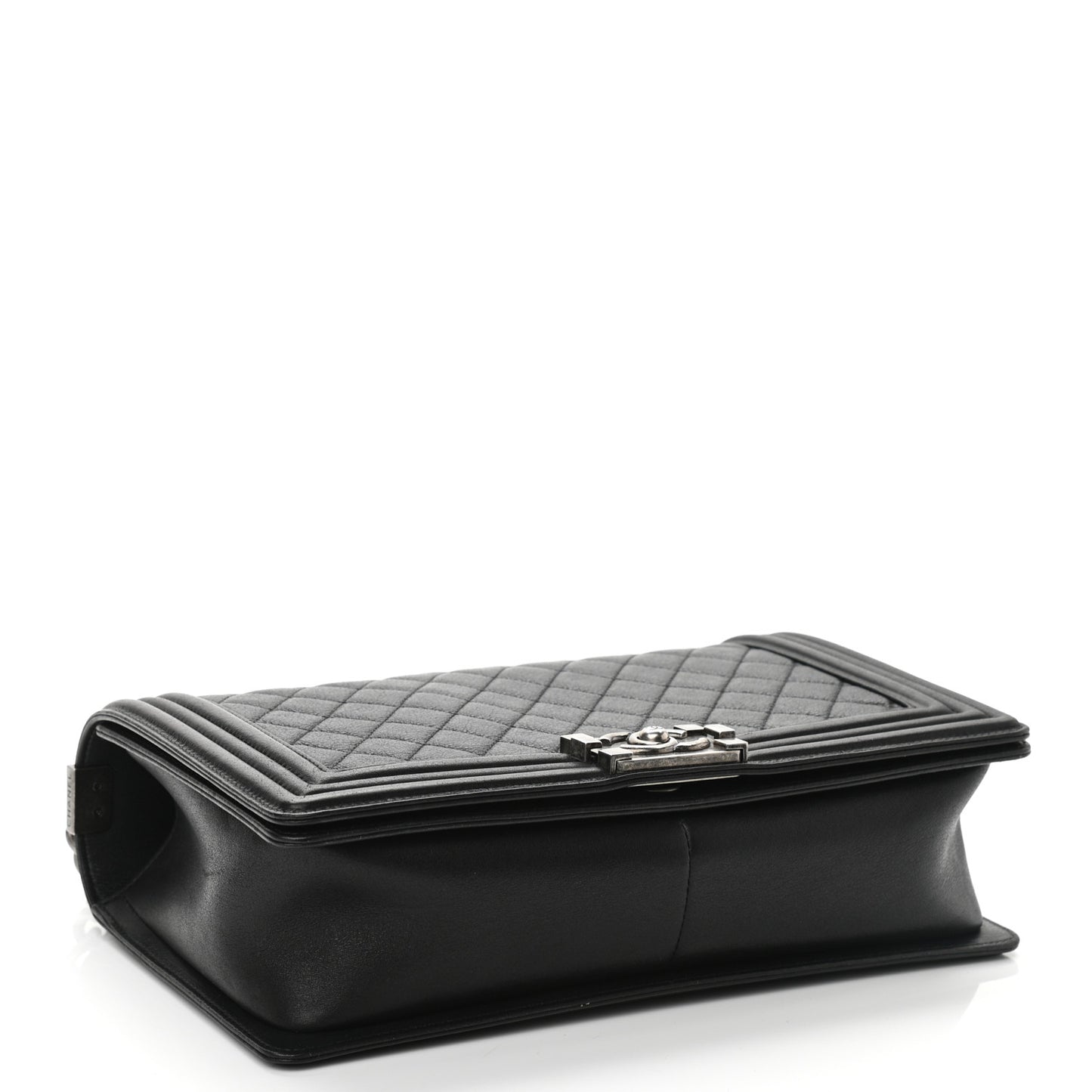 Calfskin Quilted New Medium Boy Flap Black