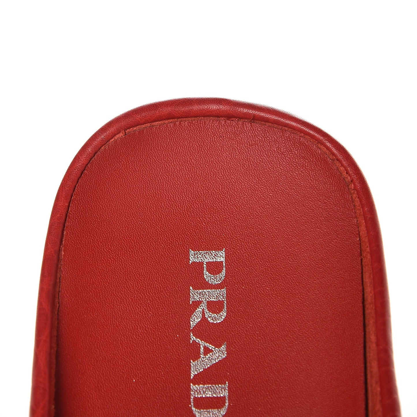 Vitello Daino Logo Mules 36.5 Red