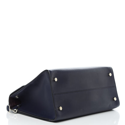 Christian Dior Calfskin Large Diorever Flap Navy 4 of 12
