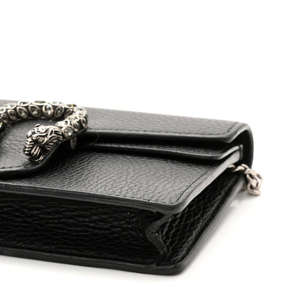 Gucci Calfskin Super Mini Dionysus Shoulder Bag Black 9 of 12