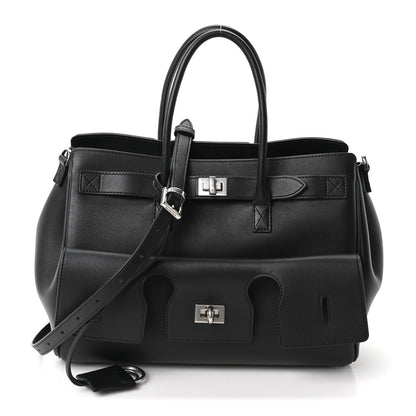 Balenciaga Smooth Calfskin Small Bel Air Carry All Bag Black 1 of 9