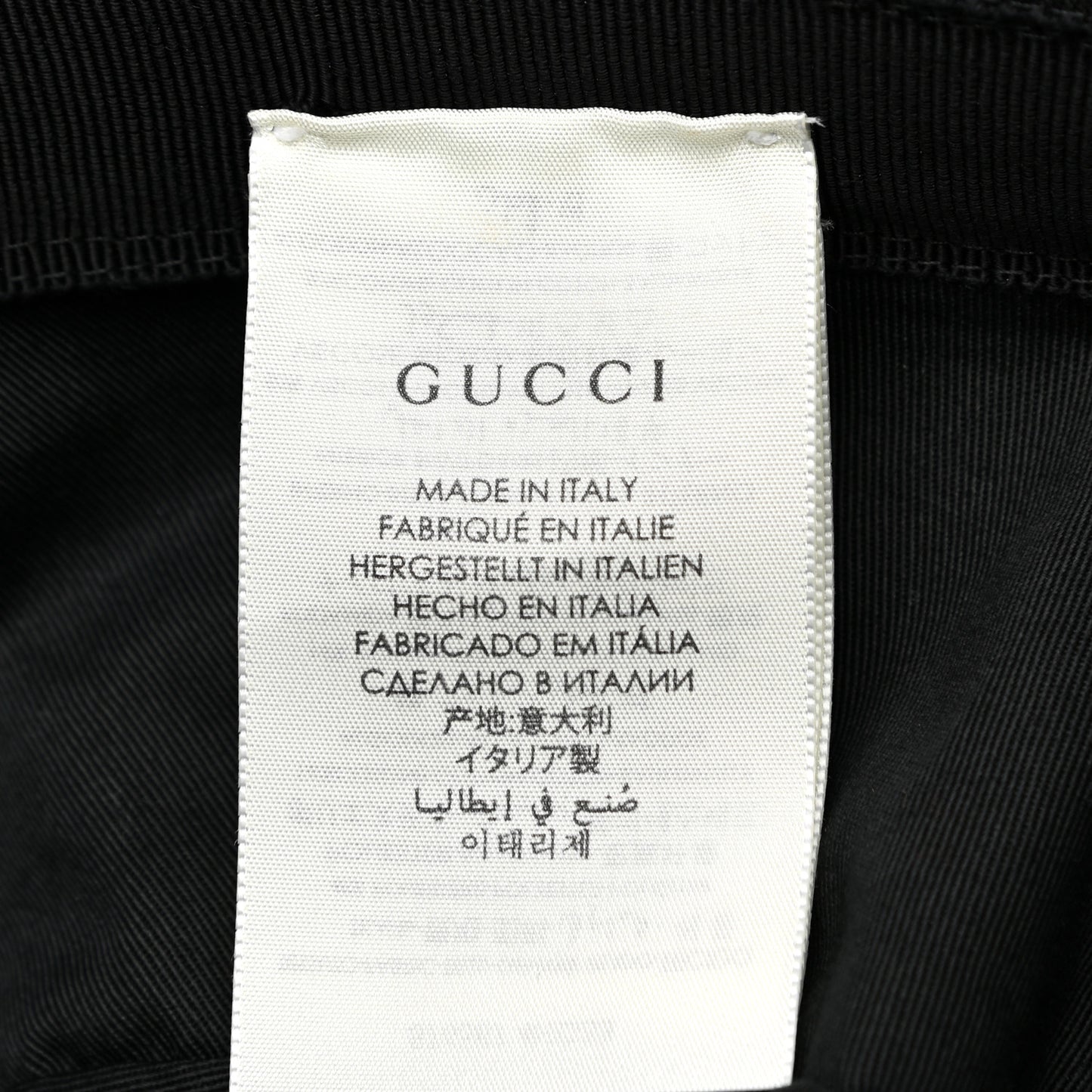 Monogram Textured Dollar Calfskin GG Jago Bucket Hat L Black