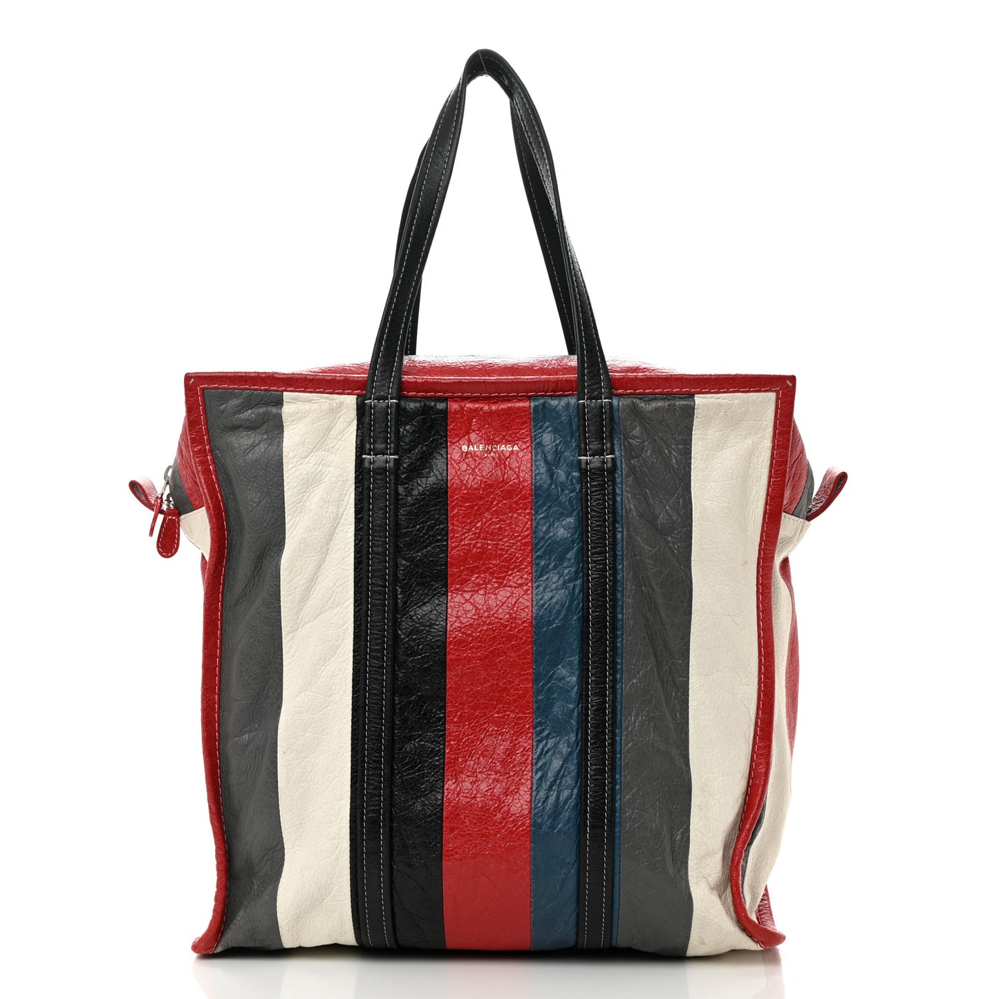 Agneau Arena Multicolore Medium Bazar Shopper Tote Grey White Black Red Blue