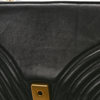 Gucci Calfskin Matelasse Medium GG Marmont Shoulder Bag Black 11 of 11