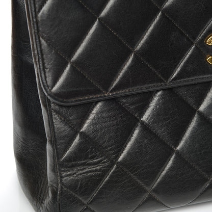 Chanel Lambskin Quilted Medium Single Flap Black 12 of 12