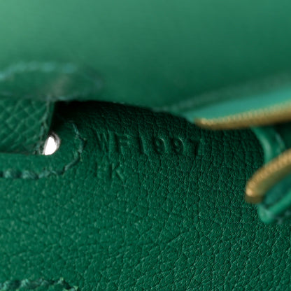 Hermes Epsom Kelly Sellier 25 Vert Vertigo 7 of 10