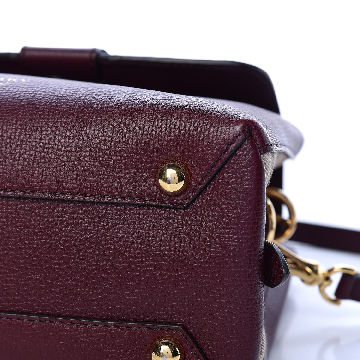 Burberry Derby Calfskin House Check Small Camberley Mahogany Red 18 of 26