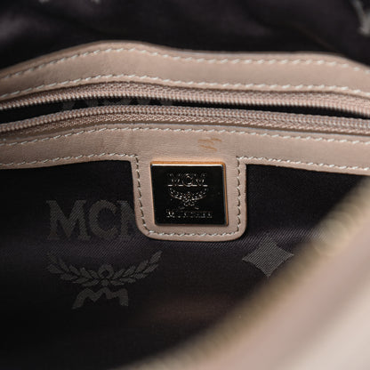 MCM Visetos Hobo Beige 6 of 9