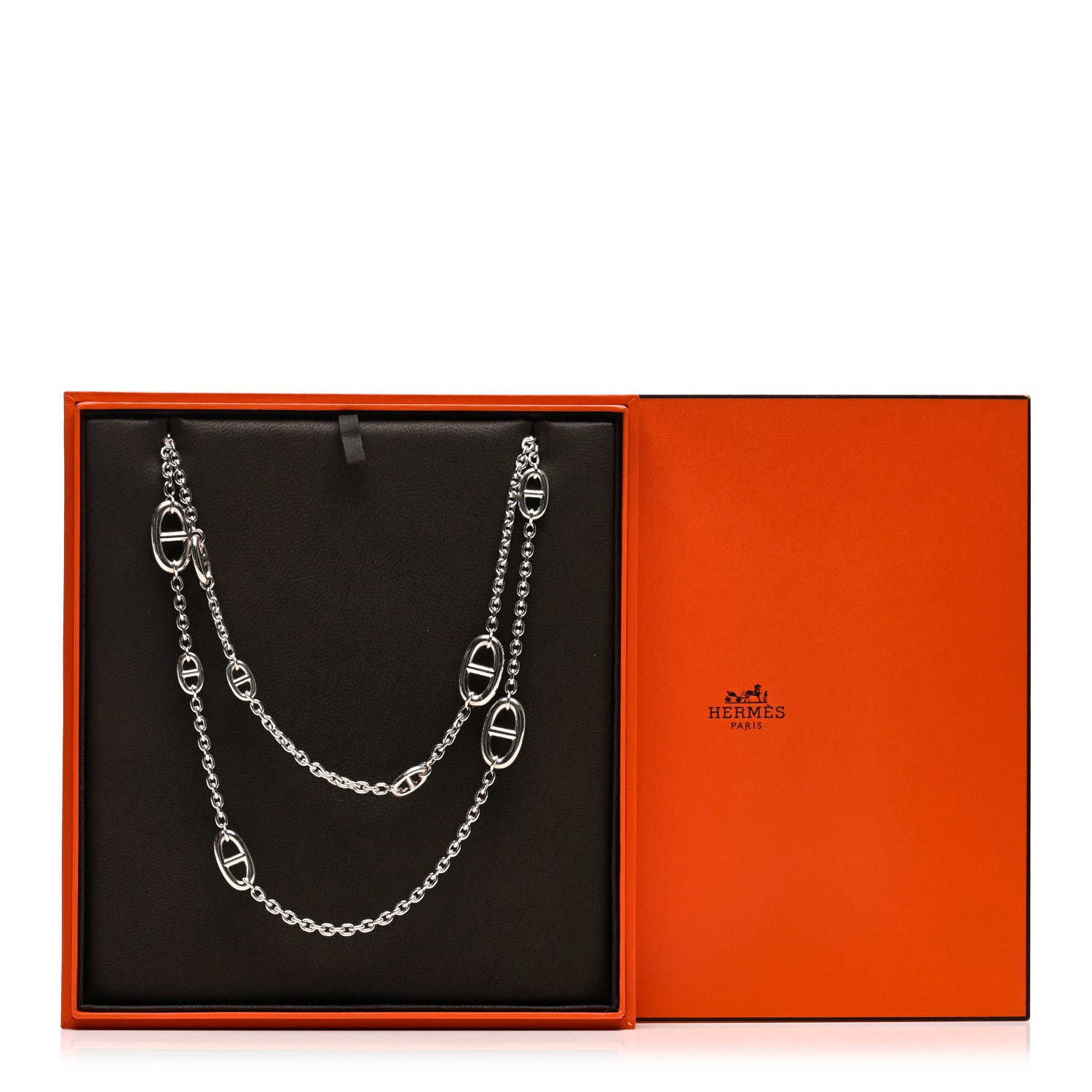 Hermes Sterling Silver Farandole Necklace 120 6 of 6