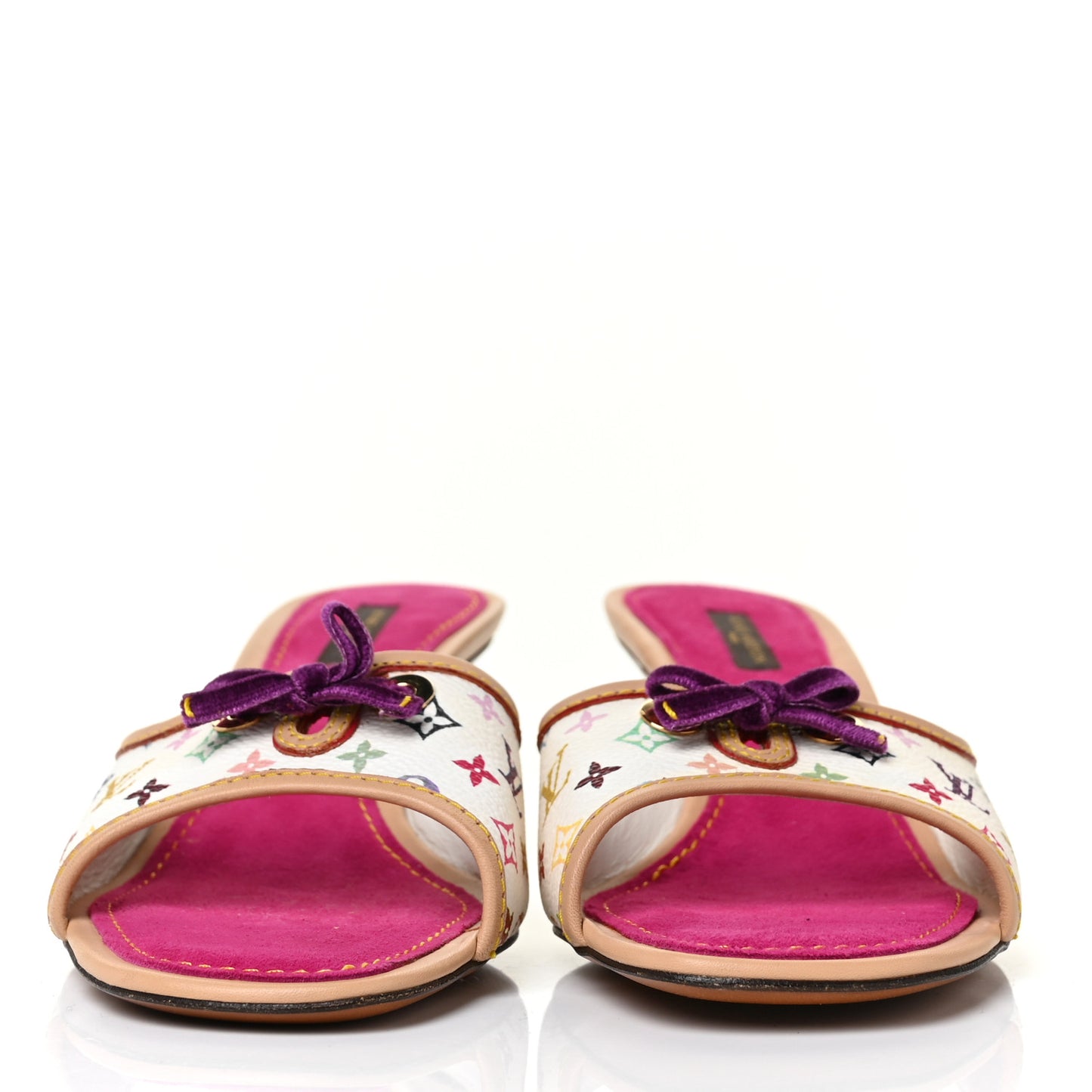 Monogram Multicolor Sandal Mule 39 White