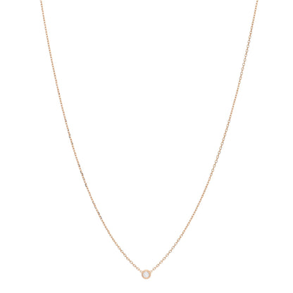 Cartier 18K Pink Gold Diamond XS D'Amour Pendant Necklace 1 of 4