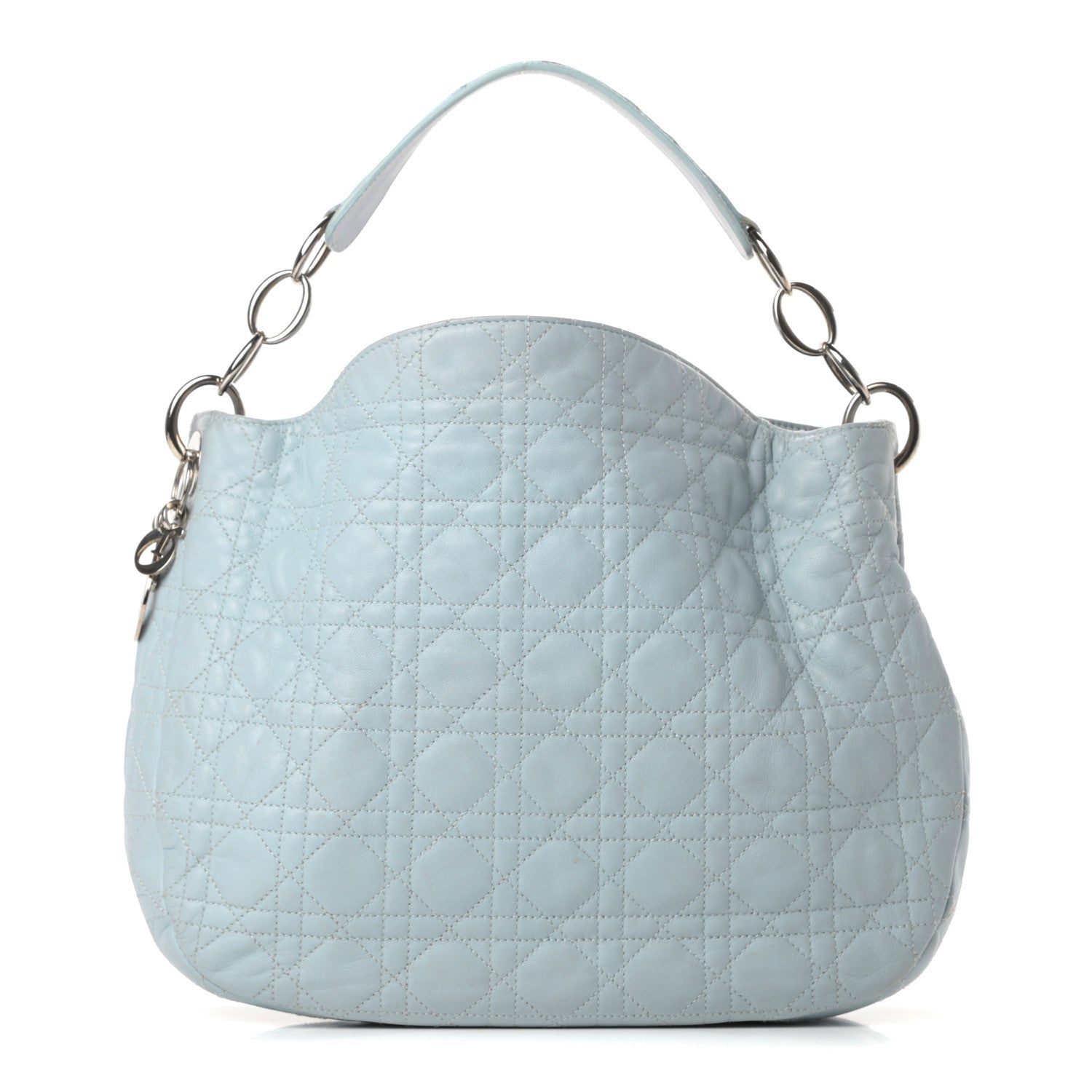 Christian Dior Lambskin Cannage Dior Soft Hobo Light Blue 1 of 15