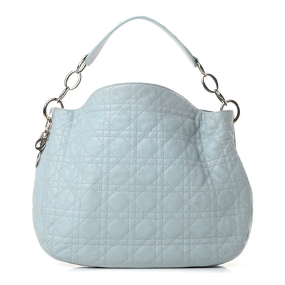 Christian Dior Lambskin Cannage Dior Soft Hobo Light Blue 1 of 15