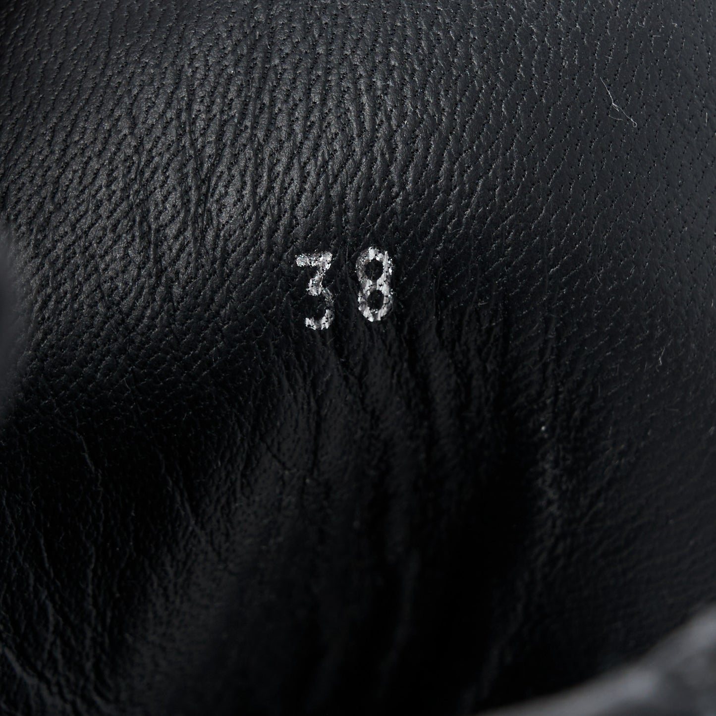 Fabric Jacquard Vitello FF Domino 50mm Biker Boots 38 Black Asfalto
