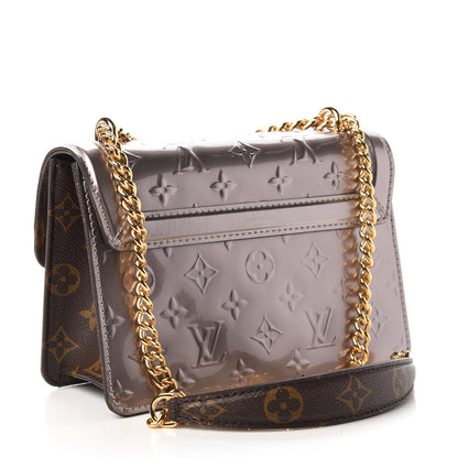 Louis Vuitton Vernis Epi Monogram Wynwood Metallic Taupe Grey 4 of 10