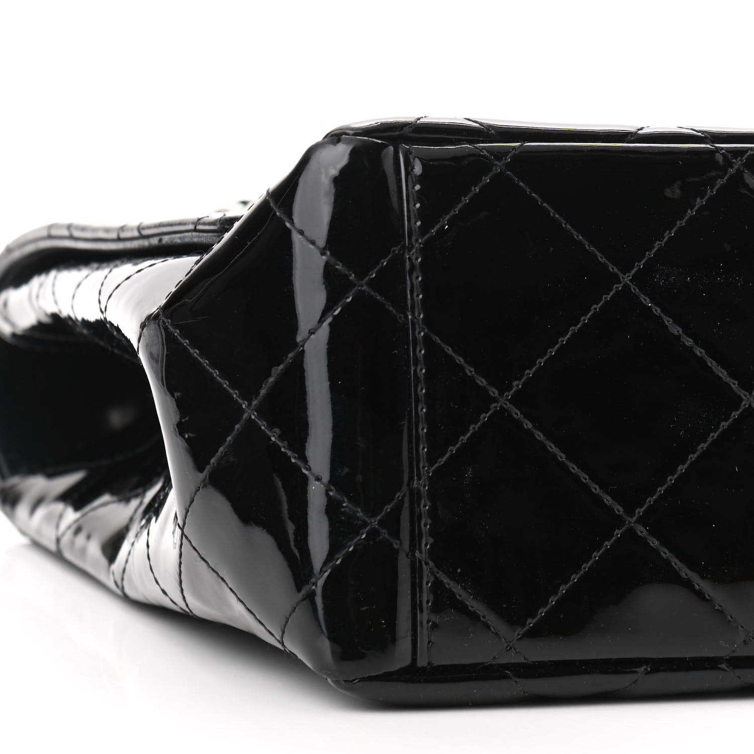 Chanel Patent Quilted Maxi Single Flap Black 10 of 11