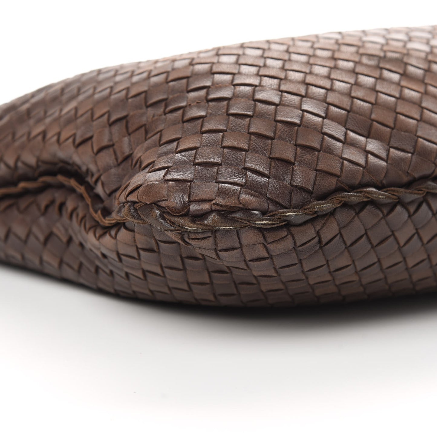 Nappa Intrecciato Large Veneta Hobo Ebano