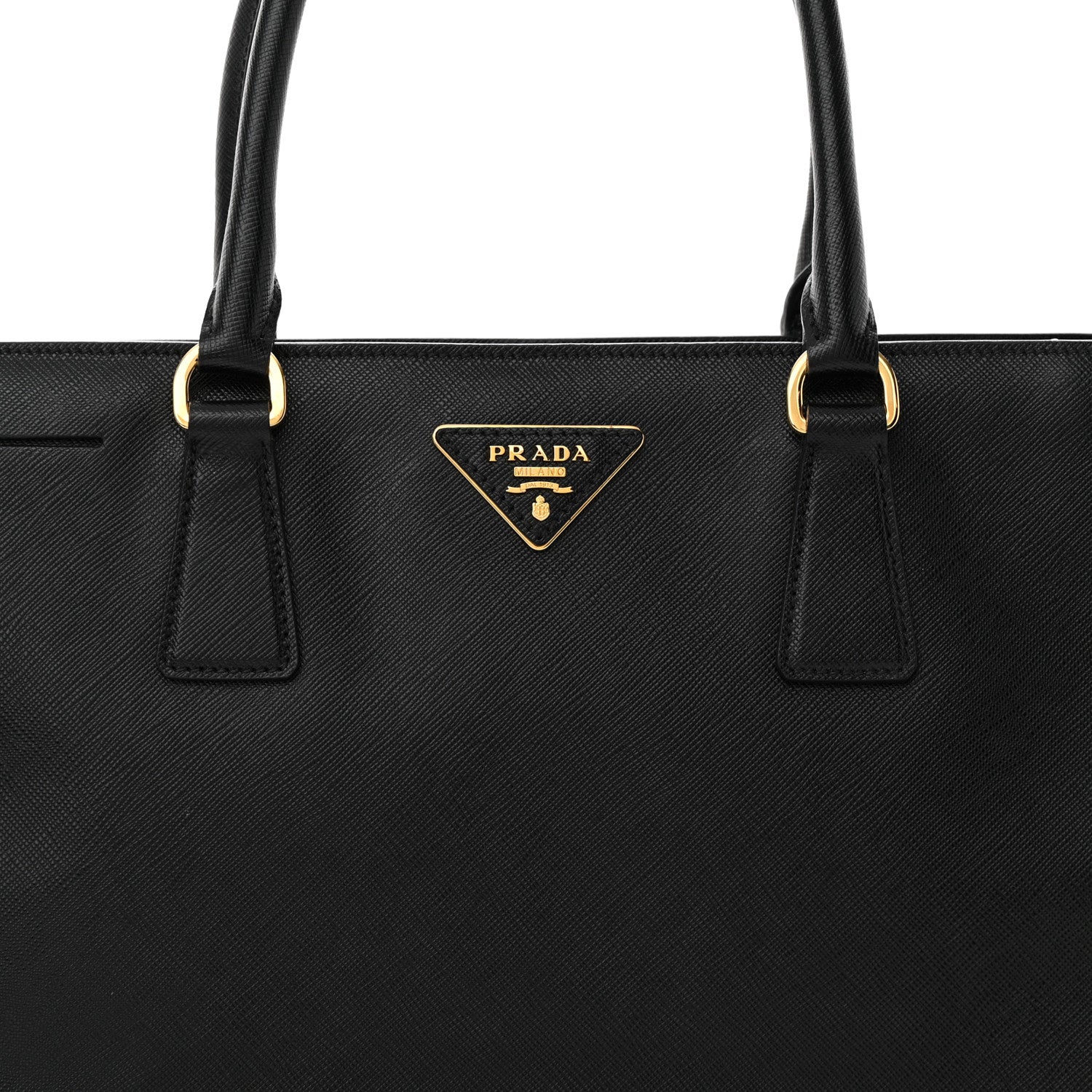 Prada Saffiano Lux Medium Tote Black 7 of 11