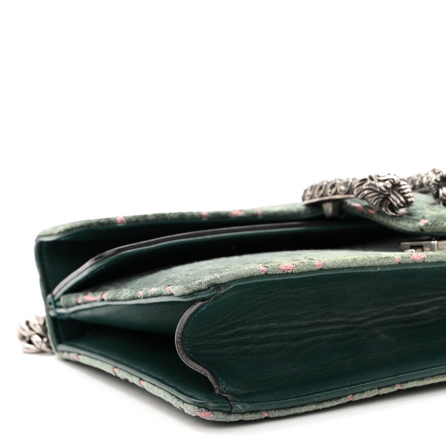Velvet Moon Calfskin Crystal GG Monogram Small Dionysus Shoulder Bag Avio Dusty Pink Black Diamond