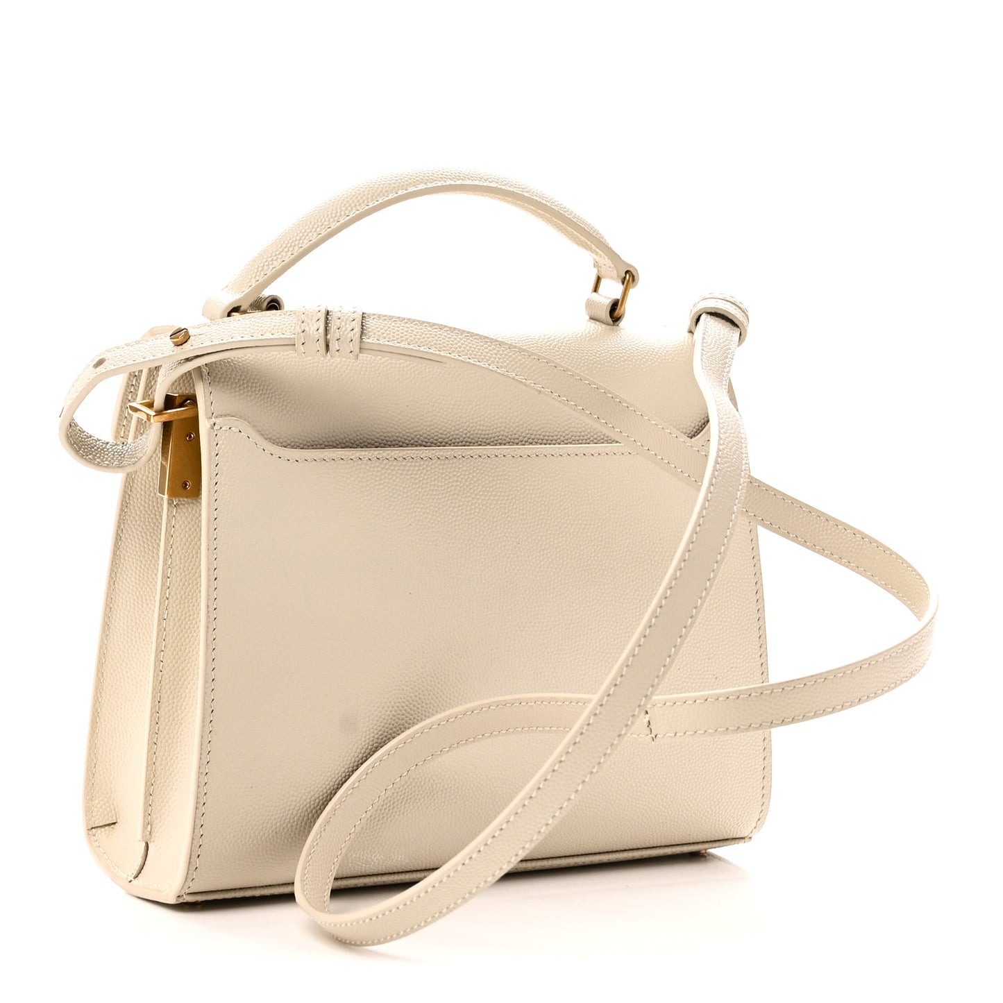 Grain de Poudre Mini Classic Monogram Cassandra Top Handle Crema Soft Rouge Legion