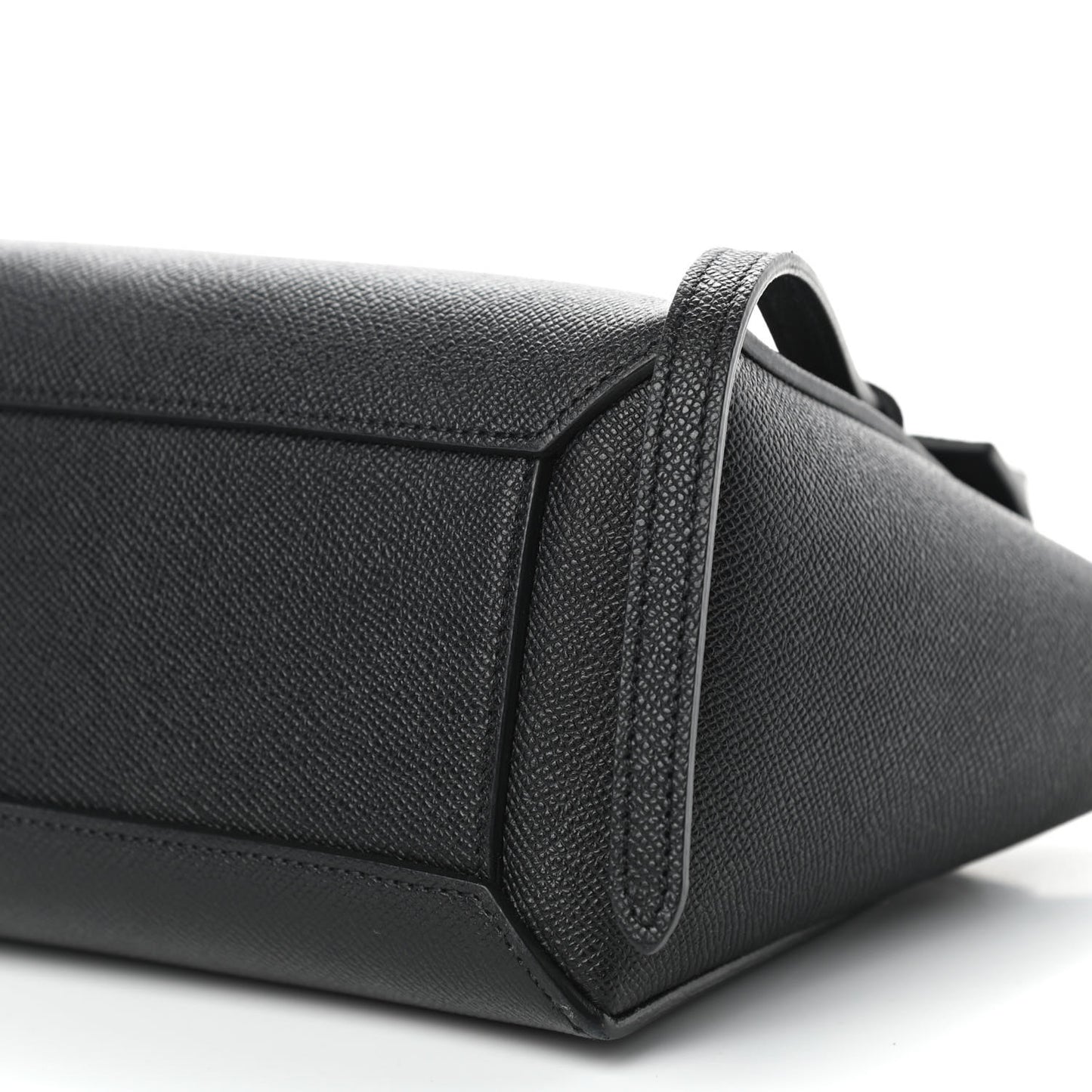 Grained Calfskin Nano Belt Bag Black