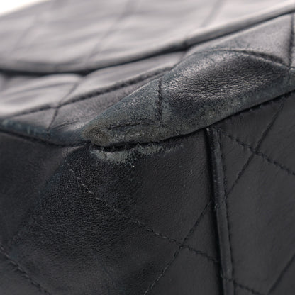 Chanel Lambskin Quilted XL Jumbo Single Flap Black 10 of 19