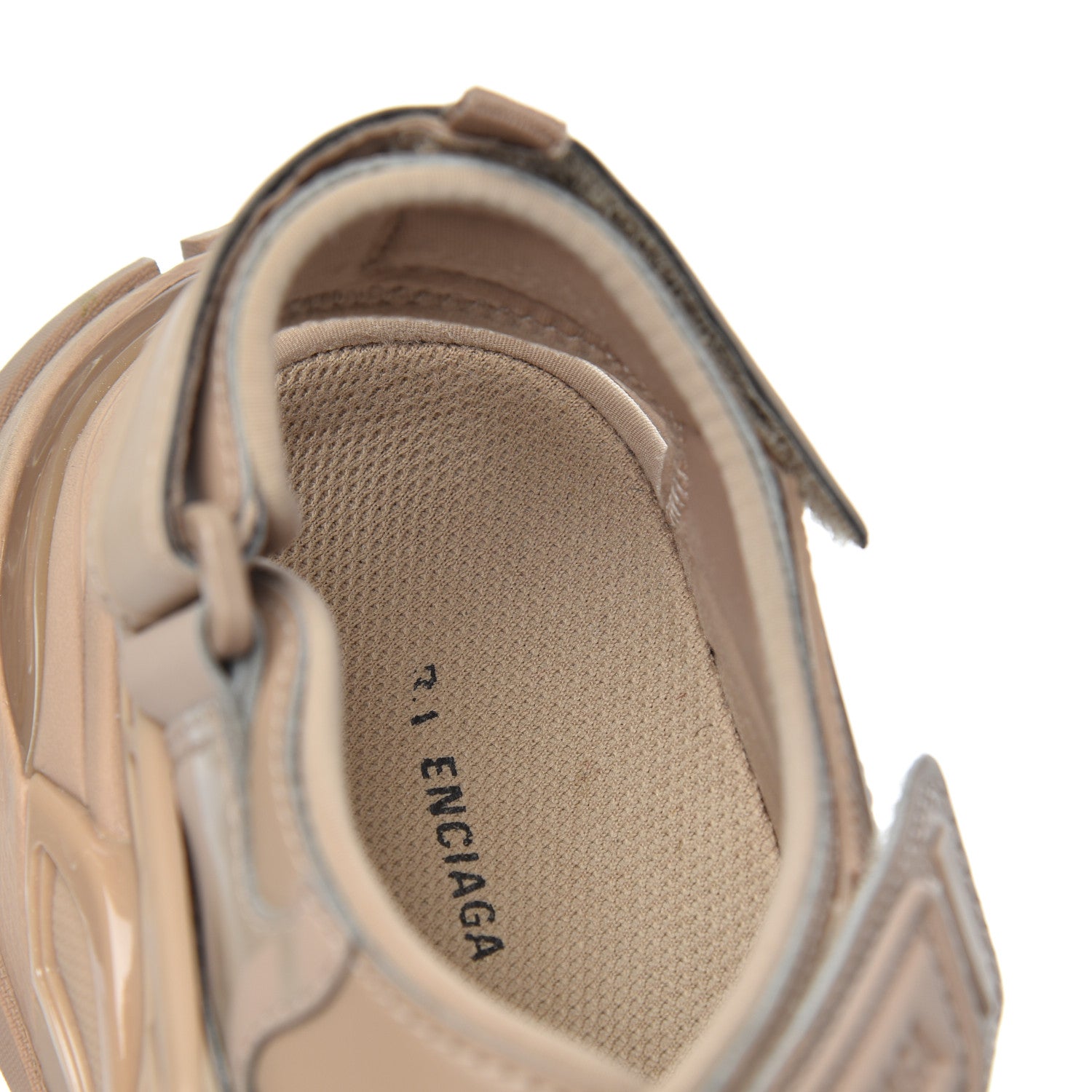 Balenciaga Neoprene Rubber Womens Track Sandals 36 Full Beige 16 of 17