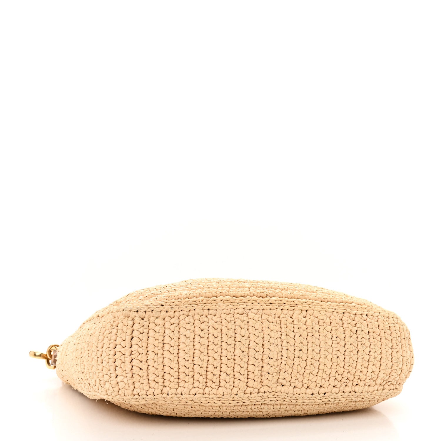 Prada Yarn Raffia Effect Crochet Re-Edition 2005 Shoulder Bag Naturale 4 of 10