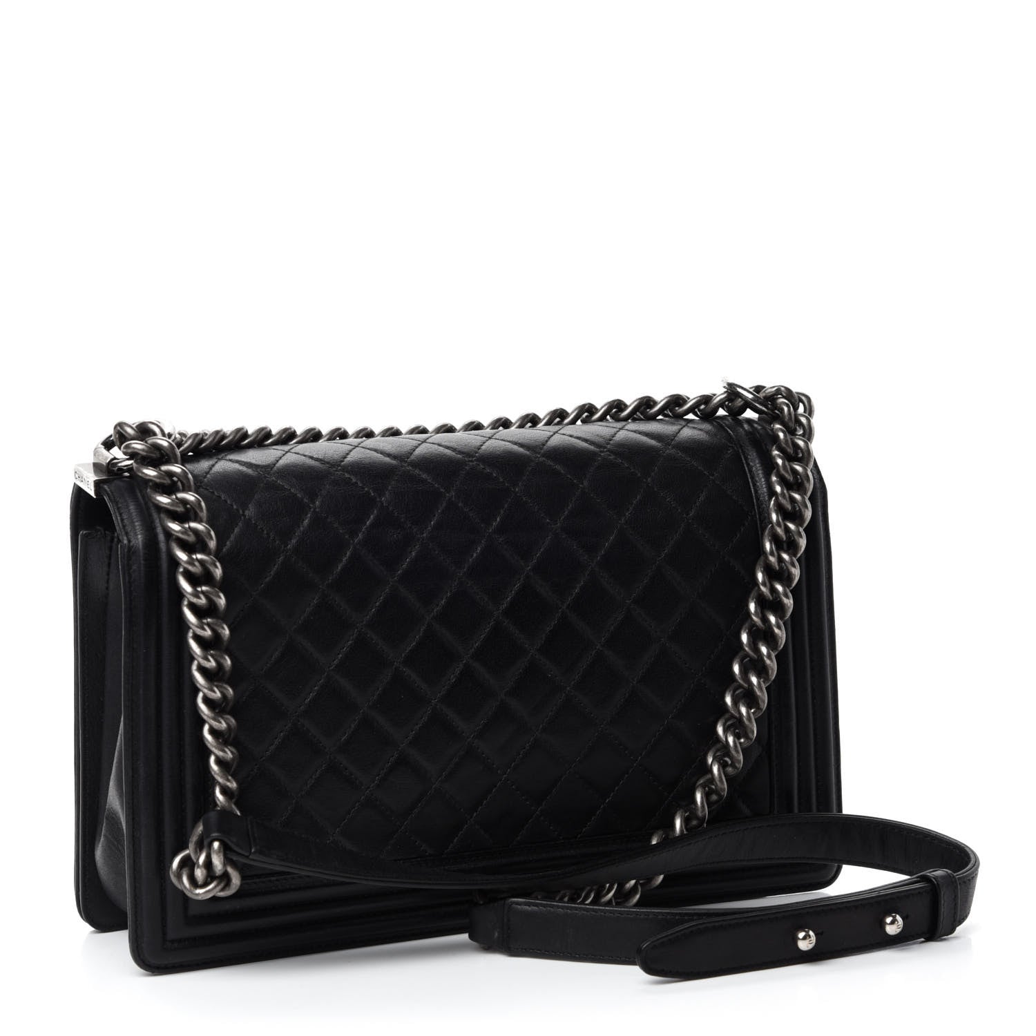 Chanel Calfskin Quilted New Medium Boy Flap Black 3 of 11