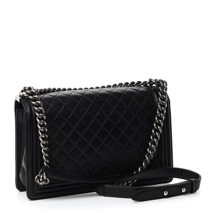 Chanel Calfskin Quilted New Medium Boy Flap Black 3 of 11