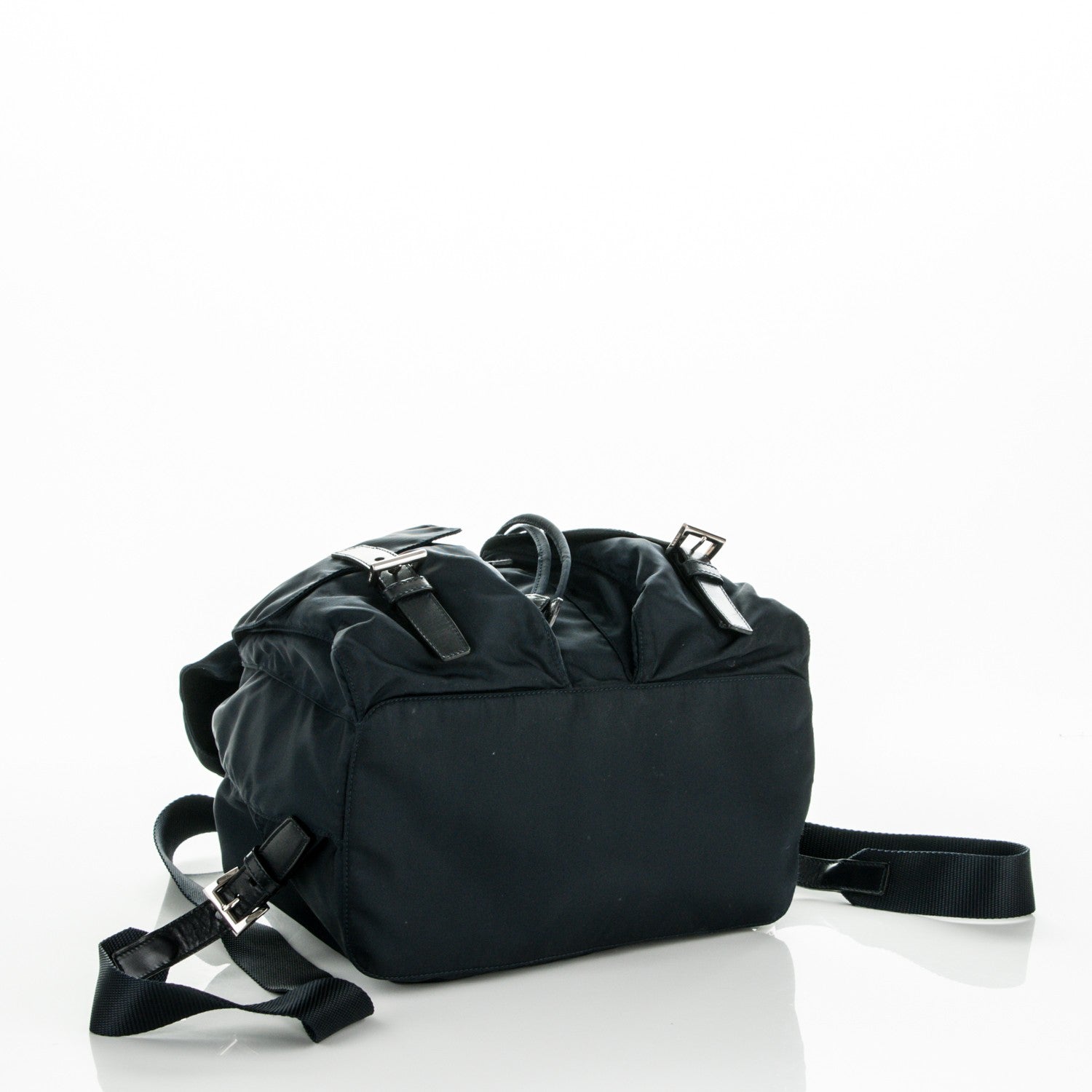 Prada Tessuto Nylon Medium Backpack Blue 4 of 6