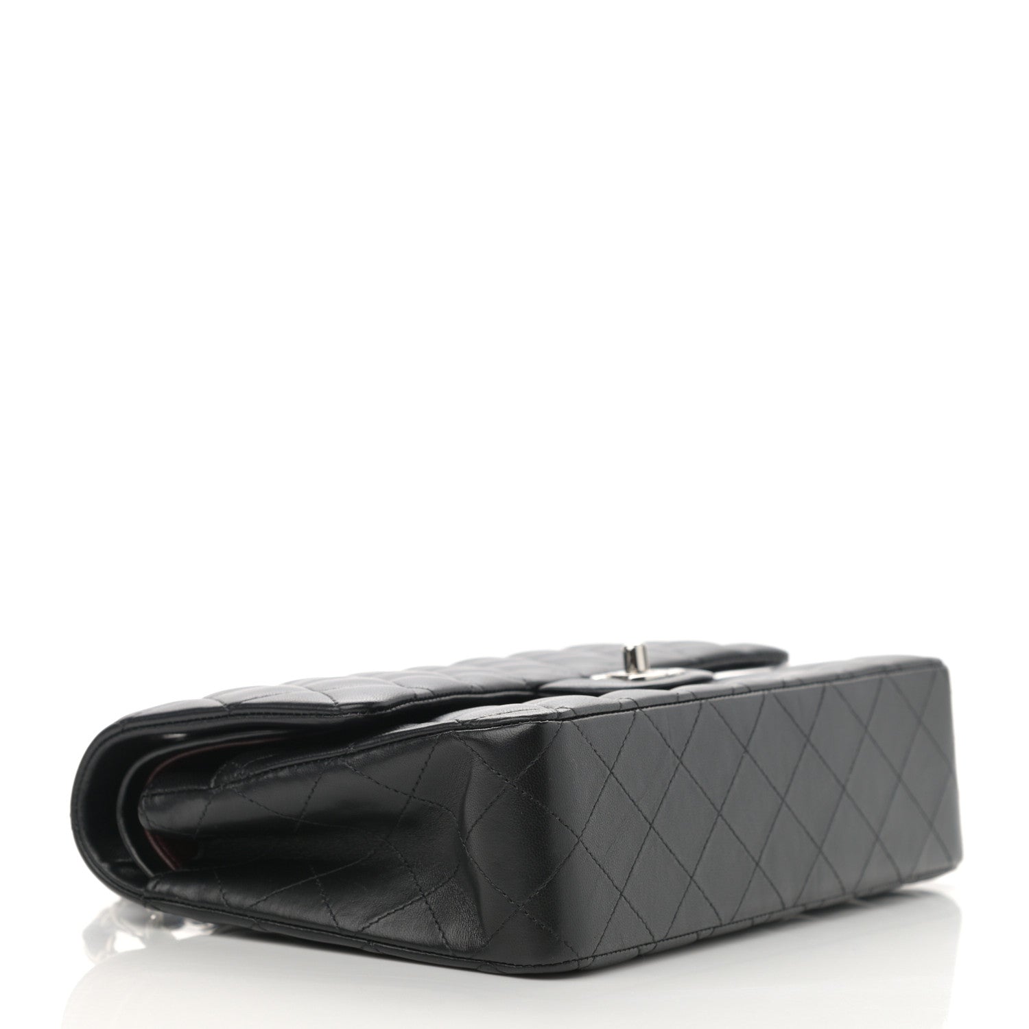 Chanel Lambskin Quilted Medium Double Flap Black 3 of 12